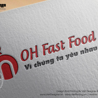 Thiết Kế Logo Thức Ăn Nhanh OH FAST FOOD